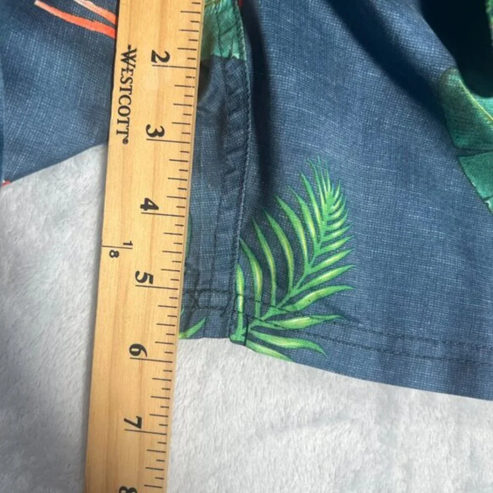 Rip Curl Lay Days Boardshorts Mens‎ M Swim Trunks Parrot Palm Tree Tropical Surf